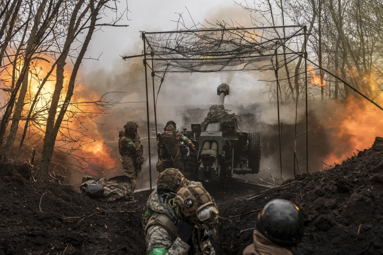 Bahmut bölgesindeki Ukrayna askerleri (14 Nisan 2023) | Fotoğraf: AA